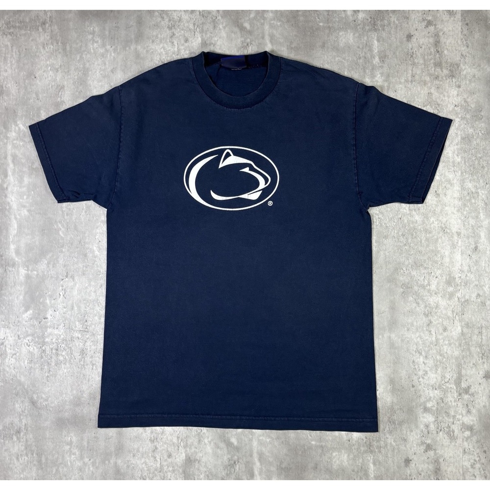 Vintage Penn State Nittany Lions T Shirt Navy Blue 90s Crown Prince Men XL